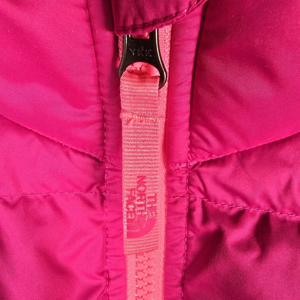 The North Face Girls Andes Down Jacket In Luminous Pink Full Zip Size L 14-16 - Picture 9 of 16